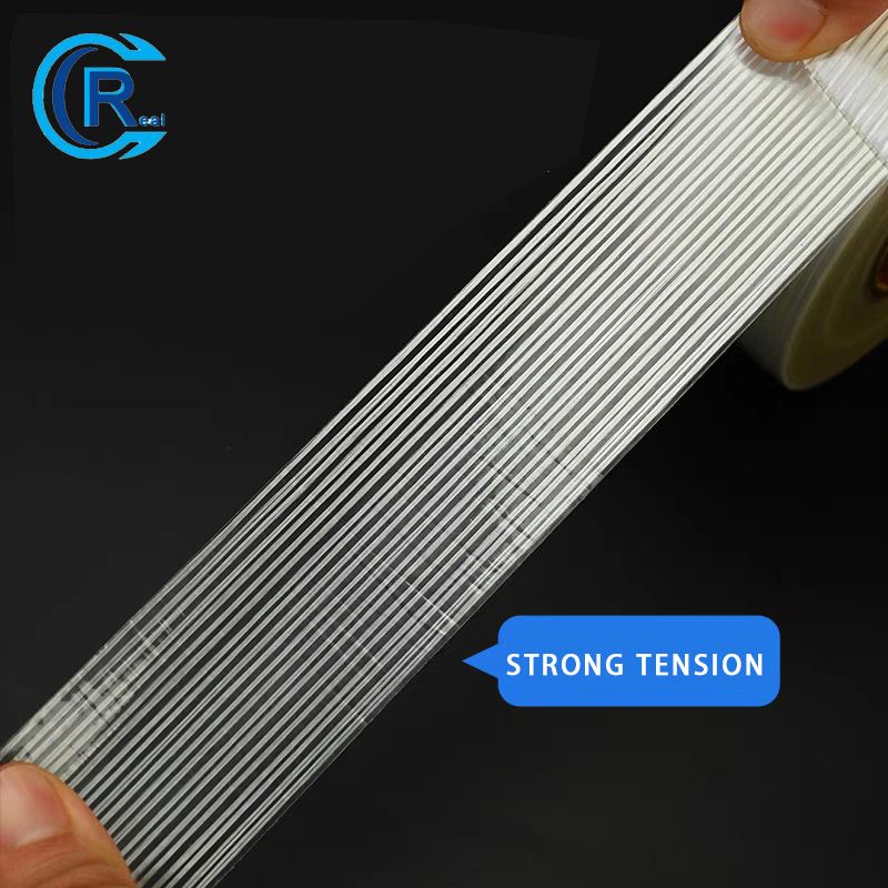 Filament Strapping Tape, 2 Roll 2 Inch X 35 Yards 5.5 Mil, Heavy Duty Transparent Reinforced Fiberglass Tape