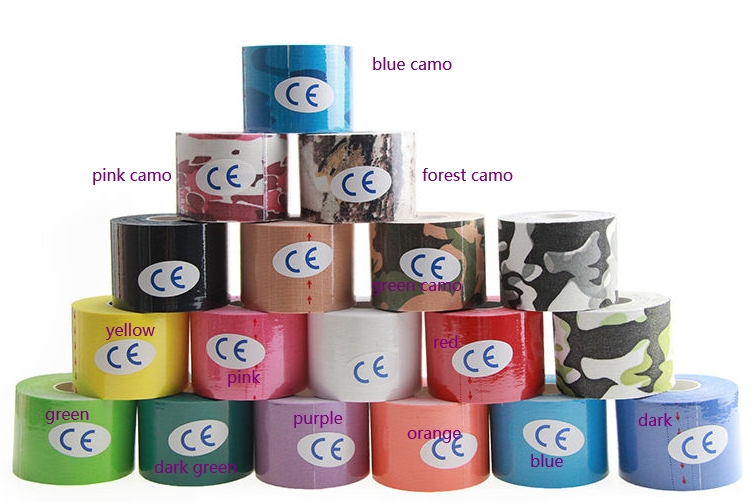 3 Pack Rolls Kinesiology Tape Athletic Tapes PRO Athletic Sports Knee/Ankle/Muscle Physical Therapy Breathable Cotton