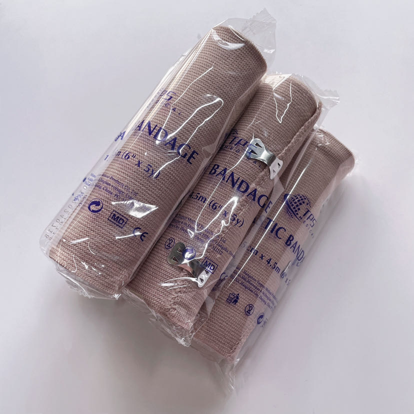 Breathable Premium High Elastic Compression Bandage Medicalcare Use Rubber High Elastic Bandage Roll