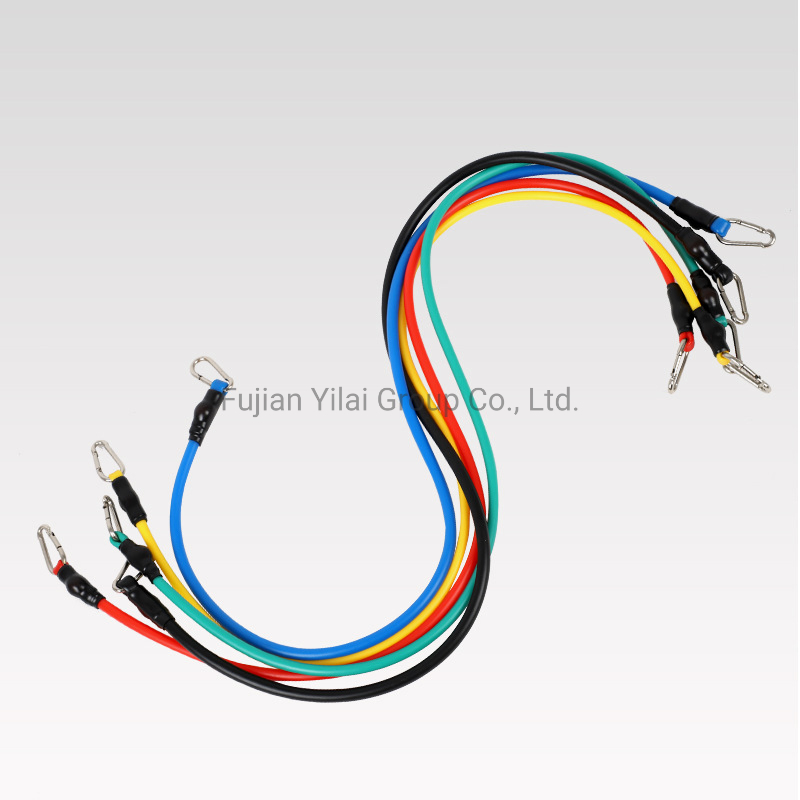 Latex Resistance Band Set with Foam Handles for ABS Exercise Workout Fitness Rally 11 Sets