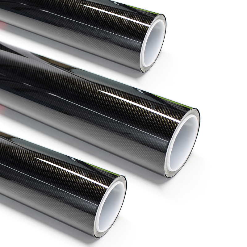 Wholesale Black Carbon Fiber Vinyl Film 3D 5D 7D 9d Self Adhesive Vinyl Roll 3m Vinyl Car Wrap