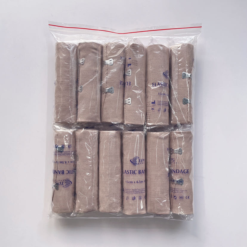 Breathable Premium High Elastic Compression Bandage Medicalcare Use Rubber High Elastic Bandage Roll