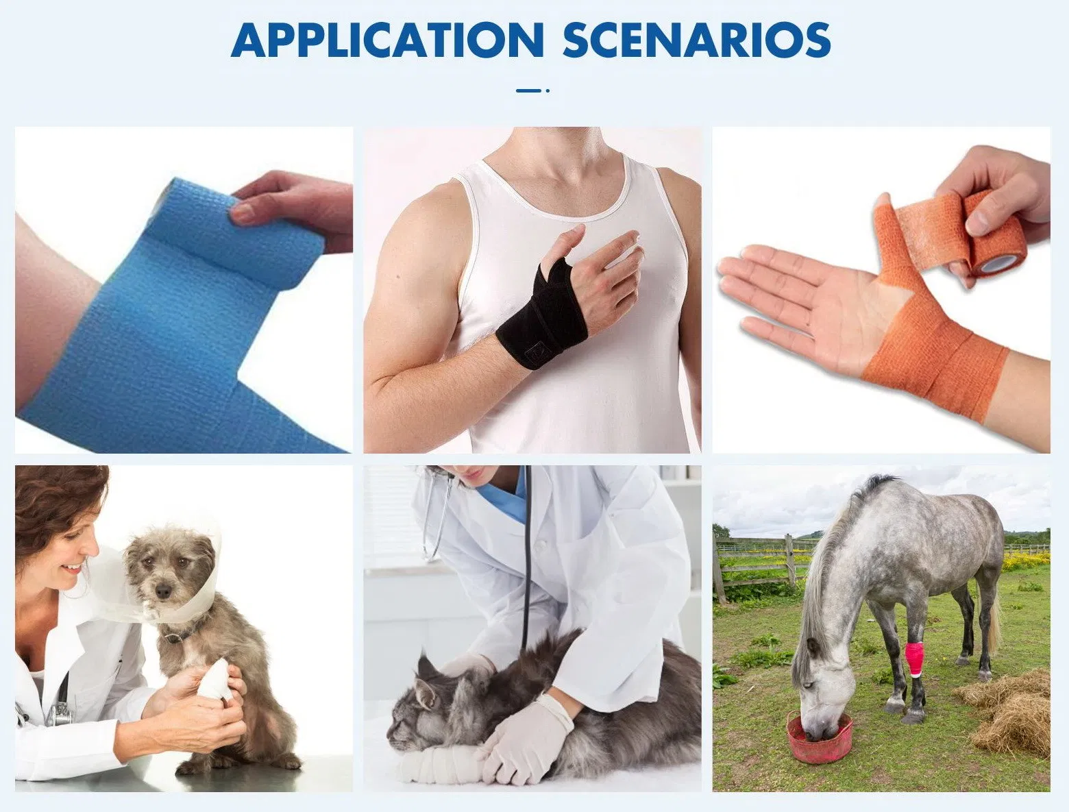 Elastic Nonwoven Bandage Roll for Athletic Support