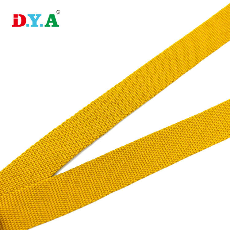 Custom Width Yellow Heavy Duty Polypropylene Strapping Ppwebbing Tape for Bag Strap Sling