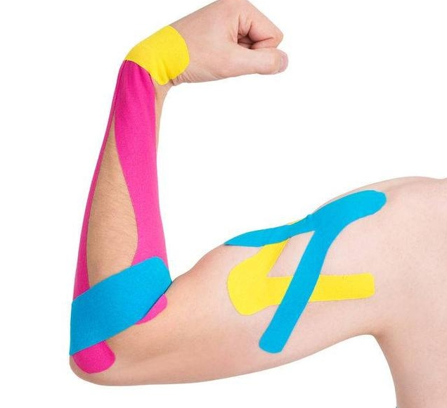 Sports Sleeve Casting Support Therapy Elastic Adhesive Wound Dressing Fixation Muscle Body / Facial / Boob / Finger / Football Medical Kinesio Tape