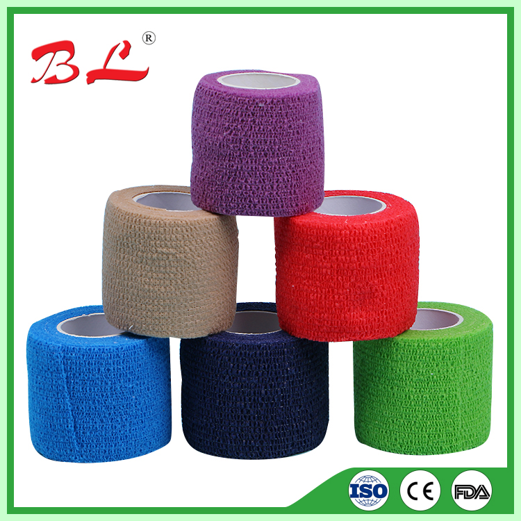 High Quality Elastic Self Adhesive Bandage/Cohesive Bandage Latex Free Vet Wrap -F
