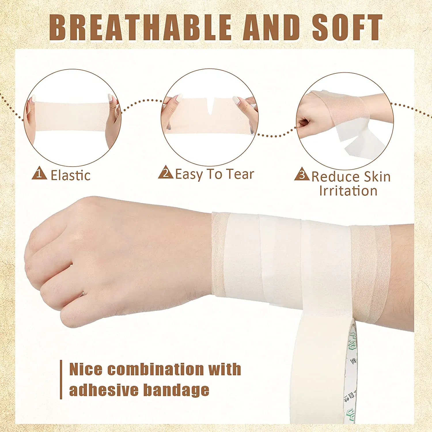 Premium PU Foam Underwrap for Athletic Tape Support