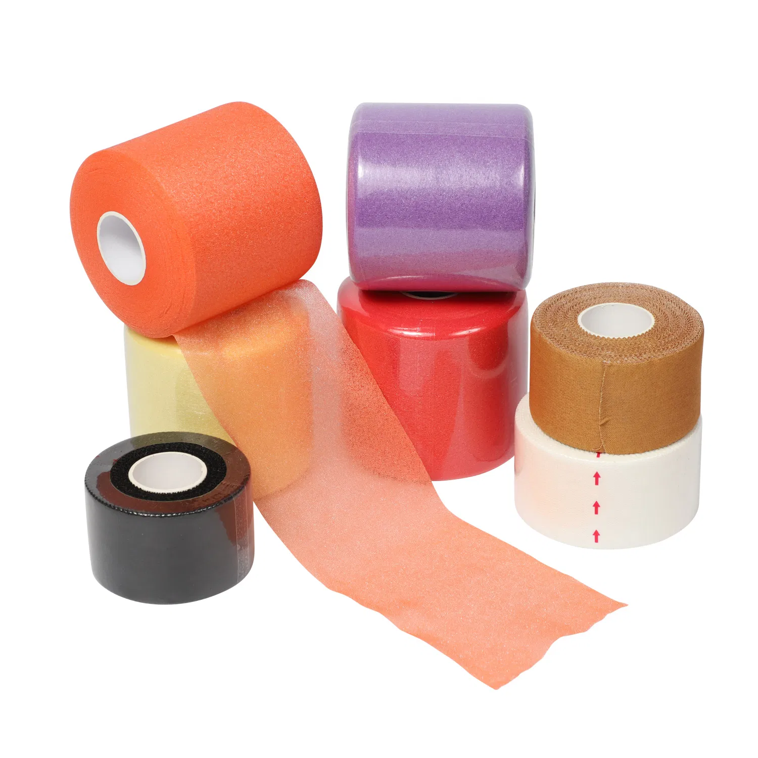 High Elasticity Polyurethane Colorful Plain Trainer Protection Soft PU Foam Prewrap Underwrap for Athletic Ankles Wrists Hands and Knees Protection Foam