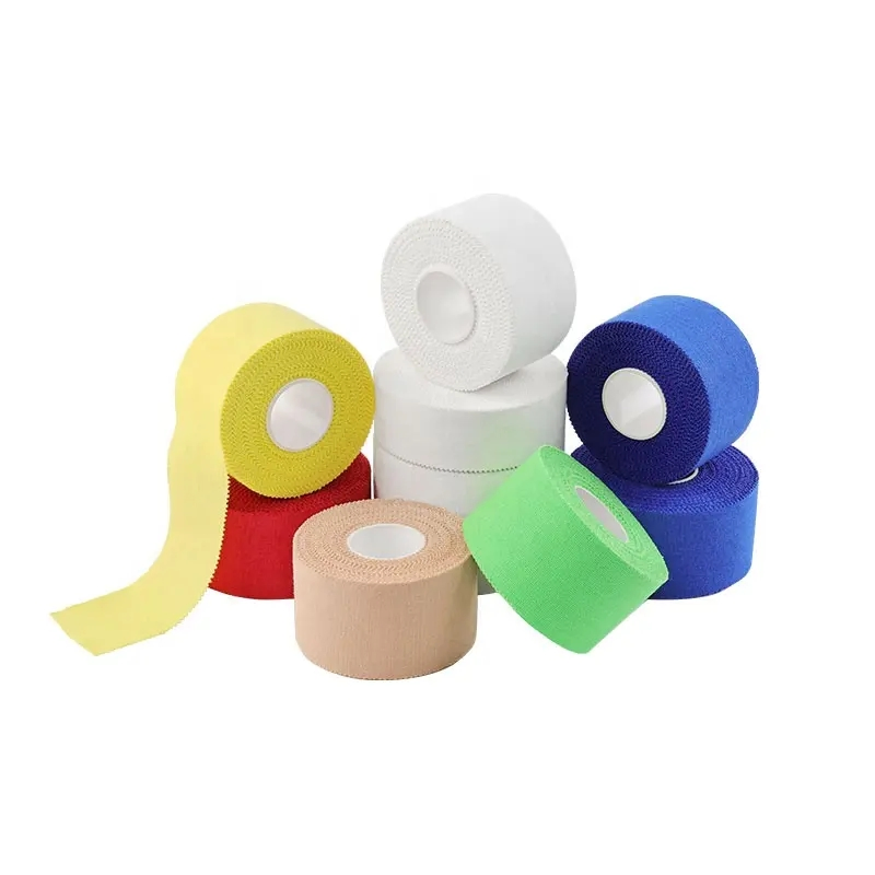 Wholesale Custom Size Cotton Zinc Oxide Tape Rigid Athletic Sports Tape