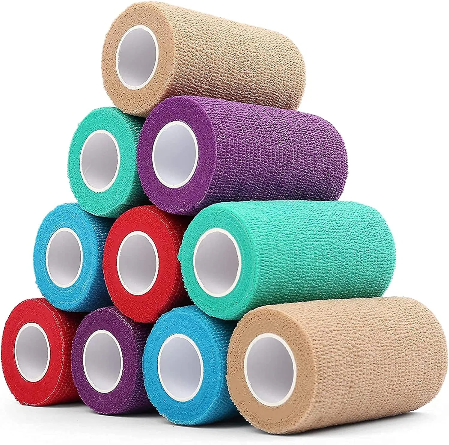 CE Certificated Medical Non Woven Cohesive Elastic Bandages for Ankle Sprains &amp; Swelling