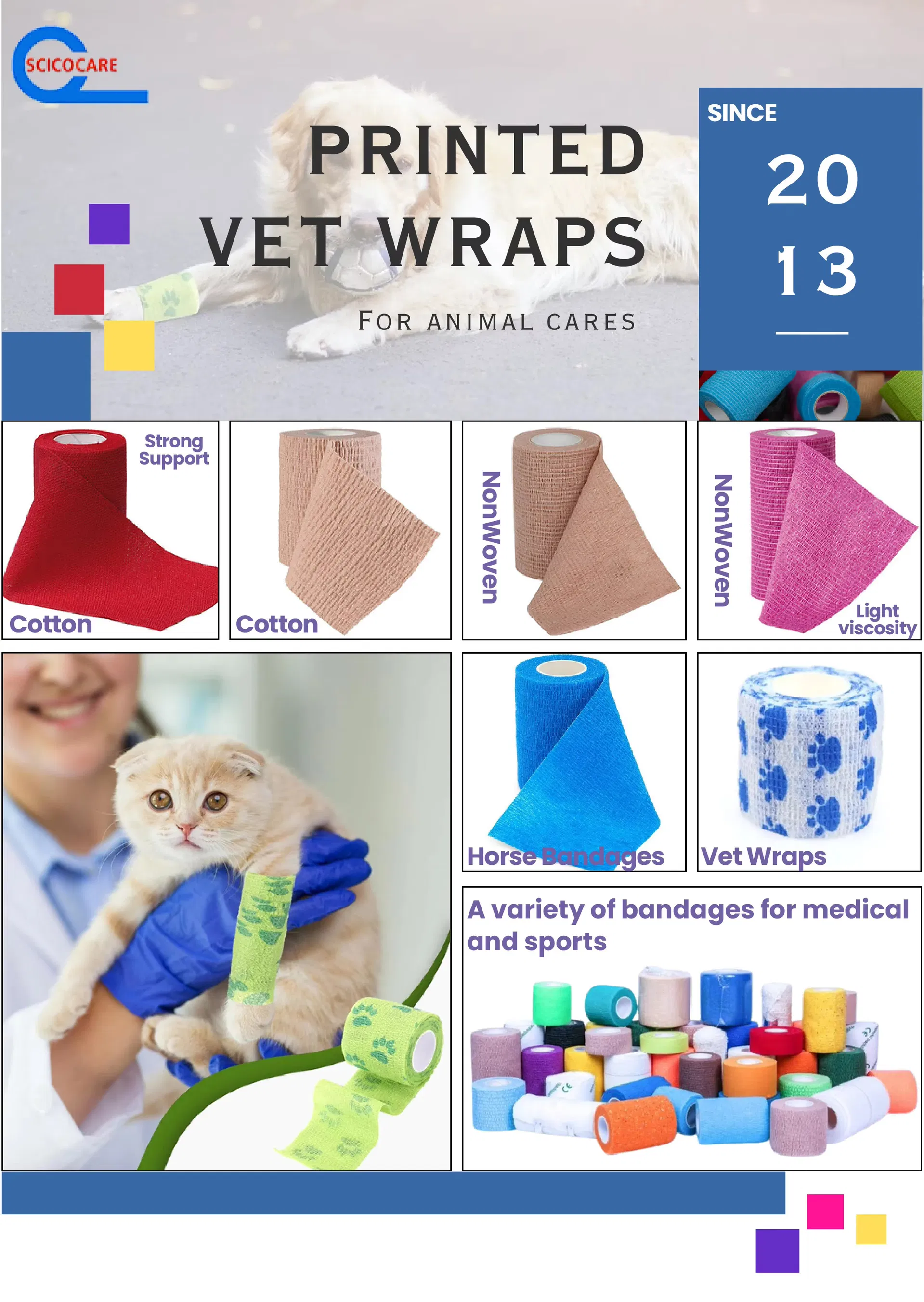 Printed Vet Wrap