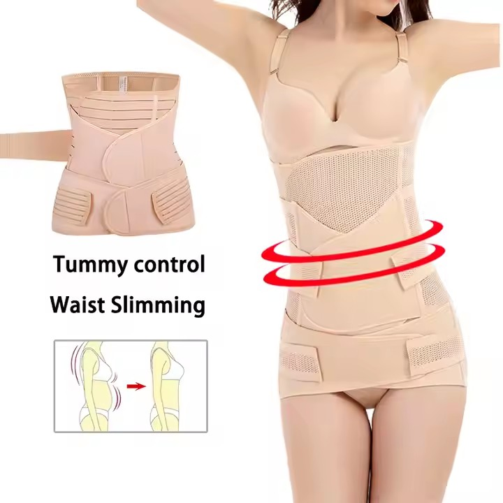 Women Slimming Girdle Recovery Wrap 3-in-1 Postpartum Belly Band After Pregnancy