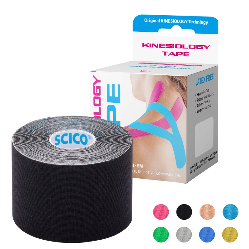 Latex-Free Breathable Athletic Kinesiotape Sport Tapes for Football Players with OEM Printing