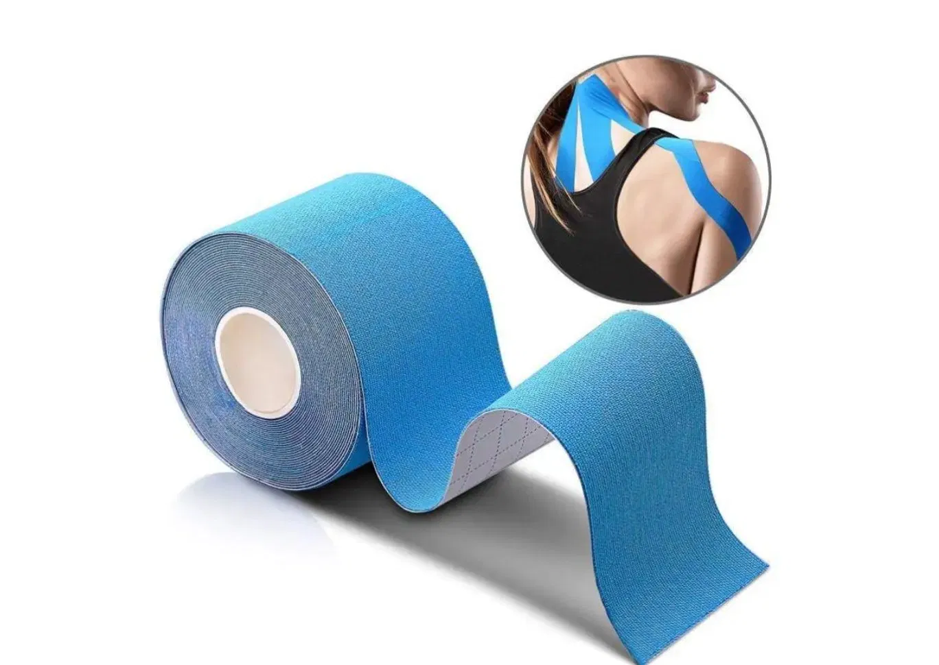 Kinsiology Tape with Muscle Support on The Wrist, The Knee, The Ankle, The Elbow