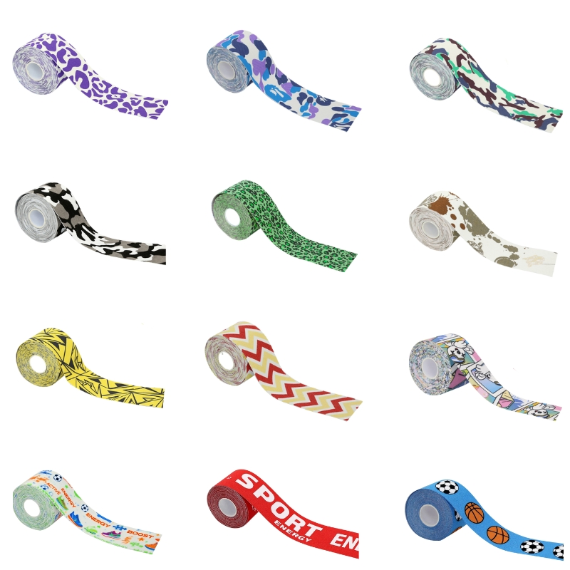 Latex-Free Breathable Athletic Kinesiotape Sport Tapes for Football Players with OEM Printing