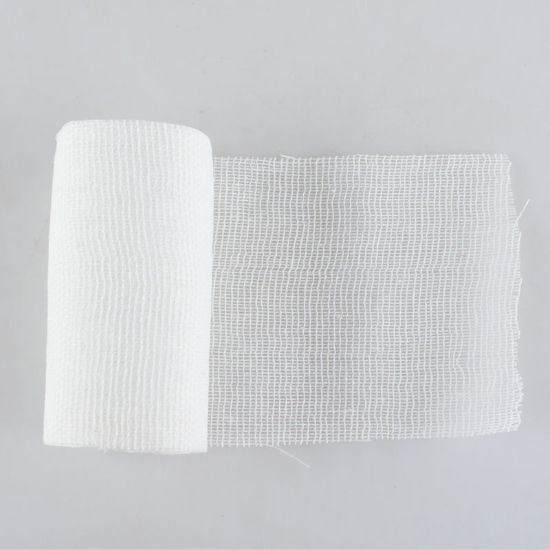 Compression Gauze Bandage Roll with Woven Sides