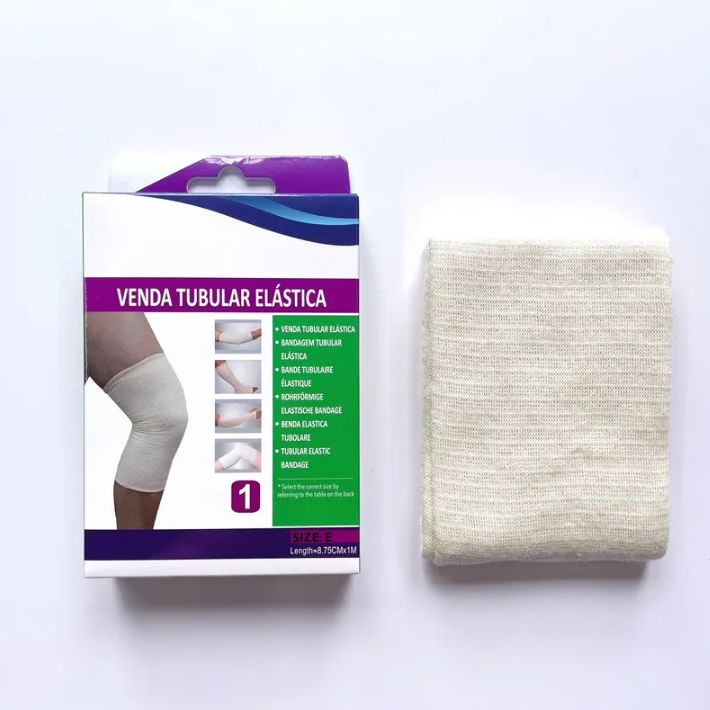 Eco-Friendly Recyclable 1m Tubular Compression Bandage Custom Logo &amp; Private Label OEM ODM Direct Factory Supply for Wrist/Elbow/Ankle/Knee Sports Protectio