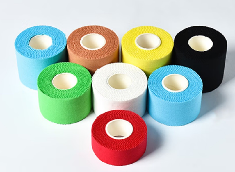 Colored Cotton Breathable Cotton Strapping Rigid Athletic Tape Sports Tape Compression Wrap Taping 3.8cmx9.14m/1.5"X10yards