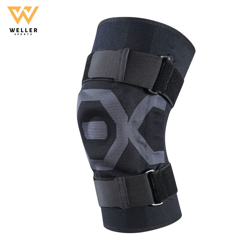 Stabilizing Knee Brace Sleeve for Support Compression Gel Pad Pain Basketball