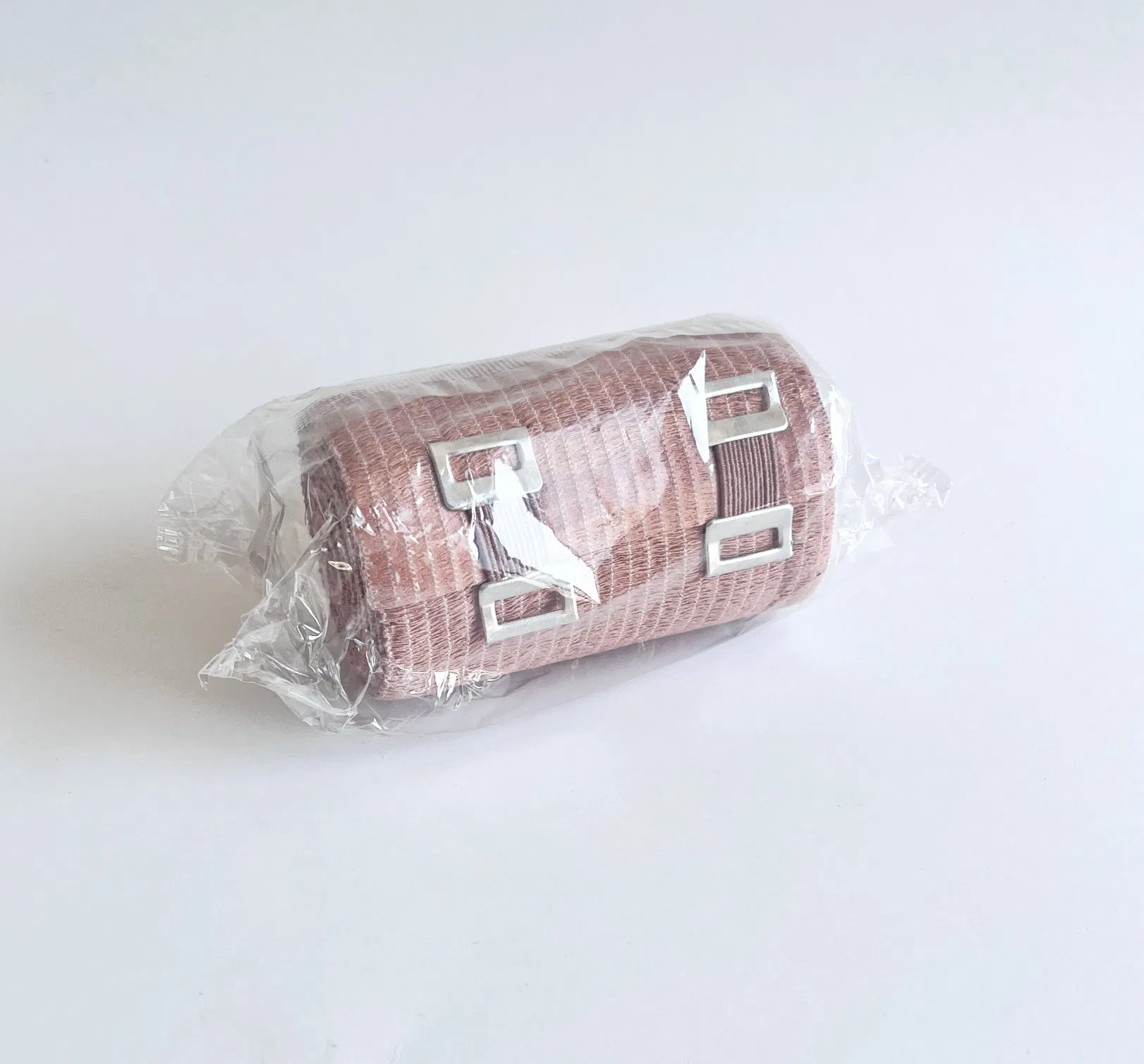CE/FDA/ISO Certified Medical Elastic Bandage Wrap Compression Roll with Breathable Aluminum Clips