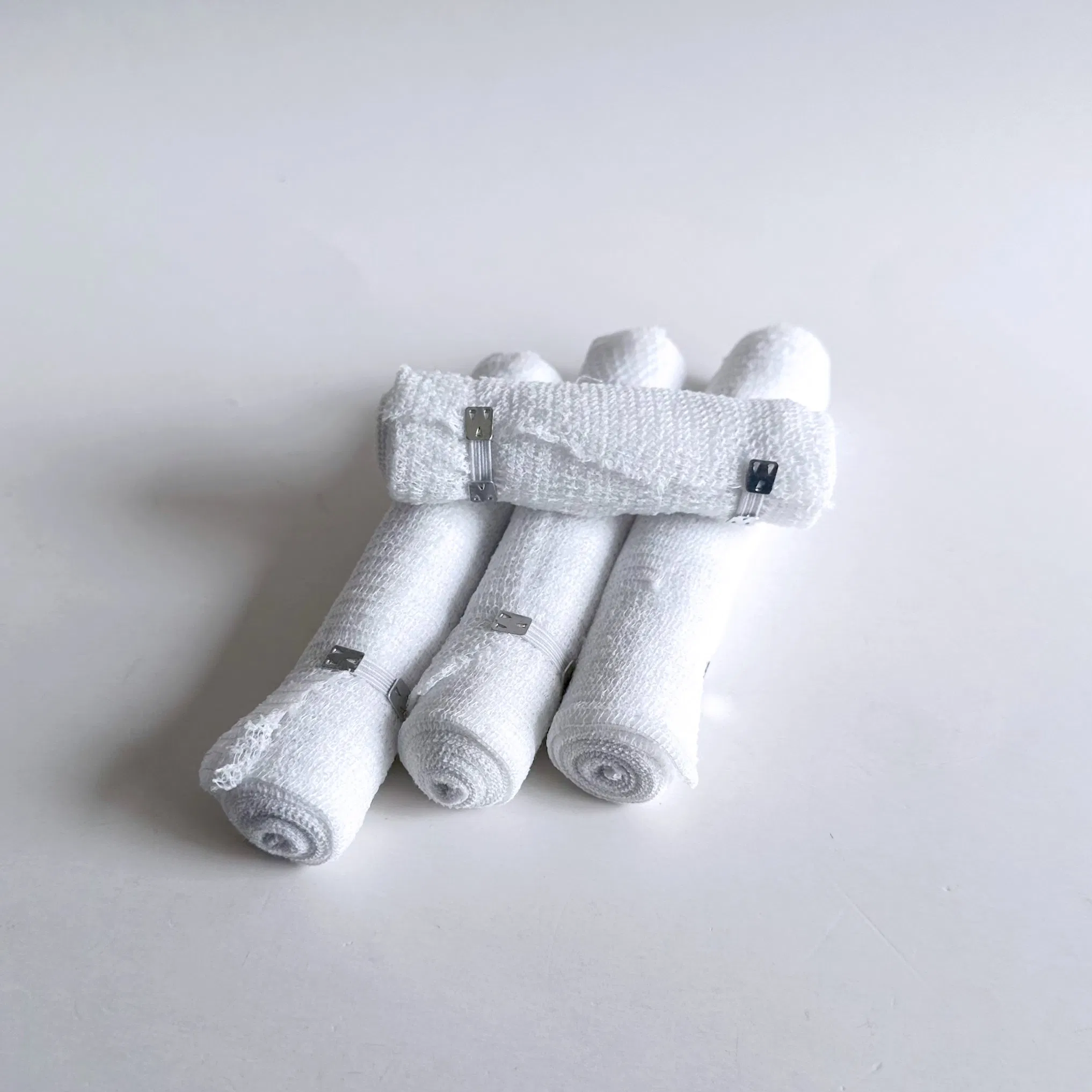 CE/FDA/ISO Certificated Manufacture Gauze High Elastic Compression Rubber Bandage Roll