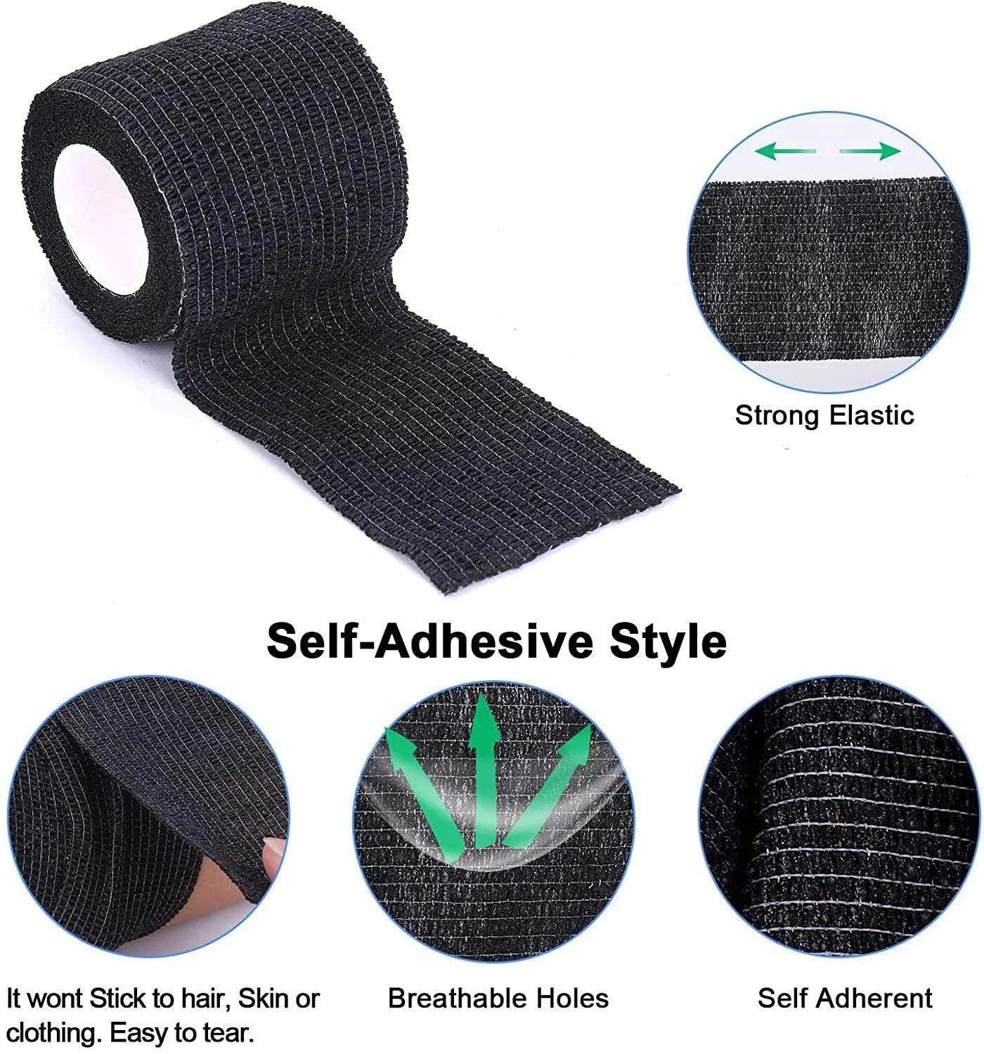 Latex-Free Elastic Self Adhesive Tattoo Grip Cover Wrap Tattoo Grip Tape for Machine Hygiene Pen