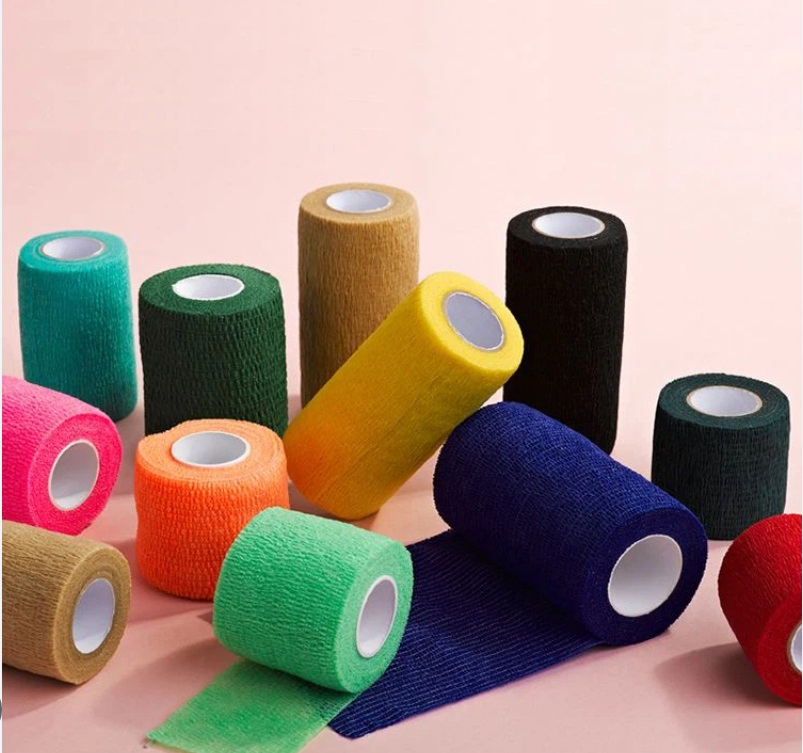 Latex-Free Non-Woven Cohesive Bandage Roll for Wrist Support