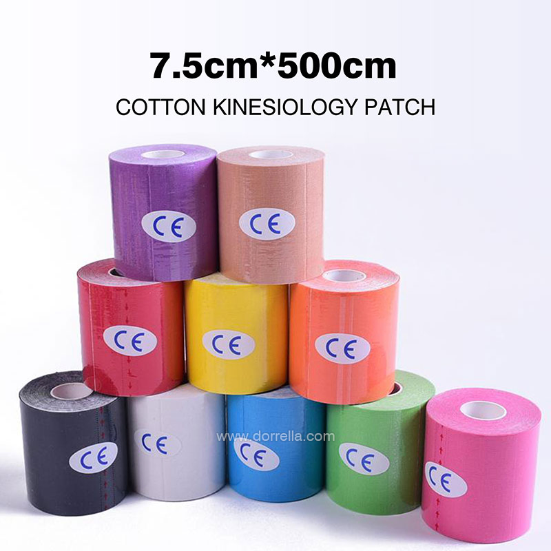 100% Cotton Kinesiology Tape Breathable Medical Bandage for Muscle Support and Pain Relief