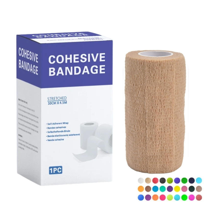CE Certificated Medical Non Woven Cohesive Elastic Bandages for Ankle Sprains &amp; Swelling