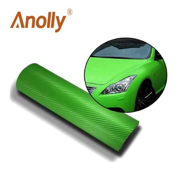 Air Bubble Free Channel Design 1.52*30m Self Adhesive 3D Carbon Fiber Car Vinyl Film Decorative Plastic Wrap for Cars