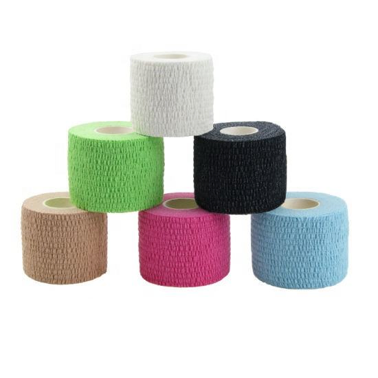 Wholesale Hand-Tearable Weightlifting Thumb Tape Elastic Adhesive Bandage Hook Grip Tape for Wrist Ankle Support