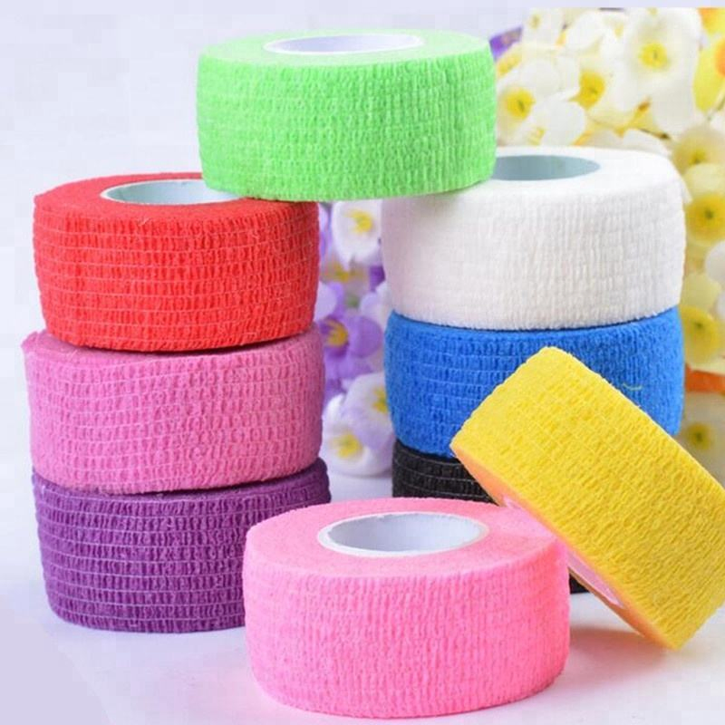 Colorful Sport Self Adhesive Elastic Bandage Wrap Tape 4.5m Elastoplast for Knee Support Pads Finger Ankle Palm Shoulder