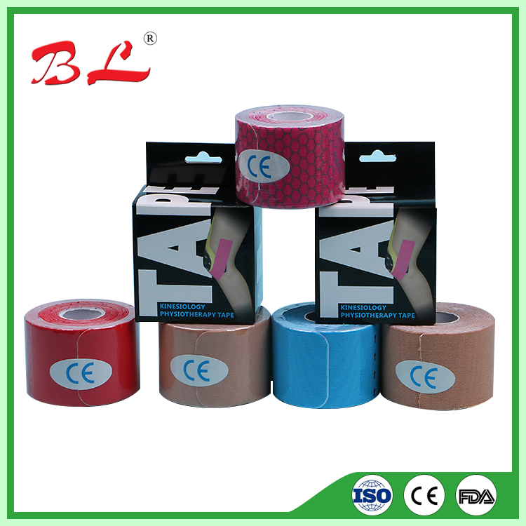 Water Proof Breathable Adhesive Sports Kinesiology Tapes Muscle Tap for Sport -F