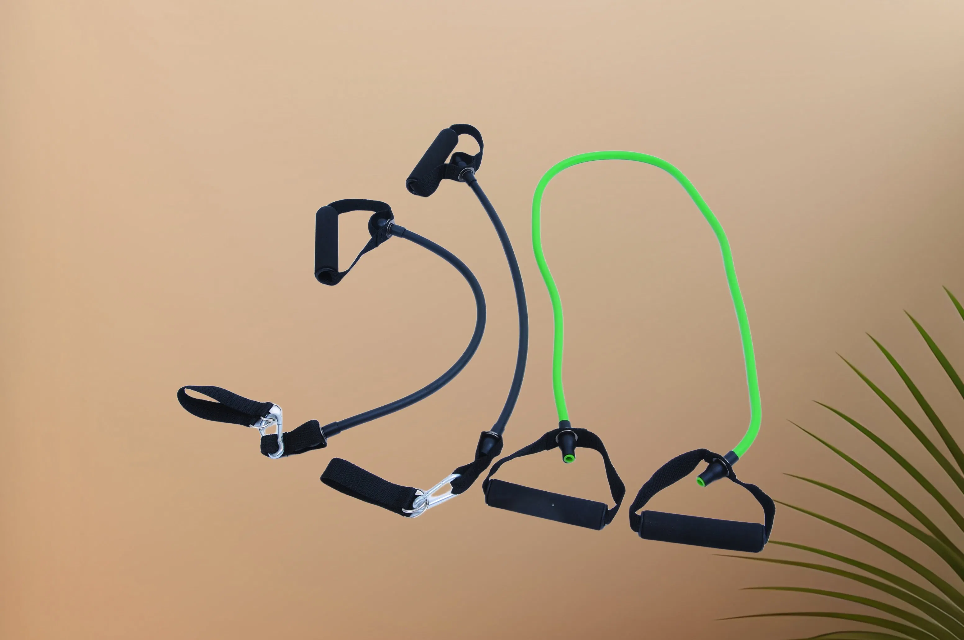 Straight Resistance Band with Color Options and Single-Color Foam Handles