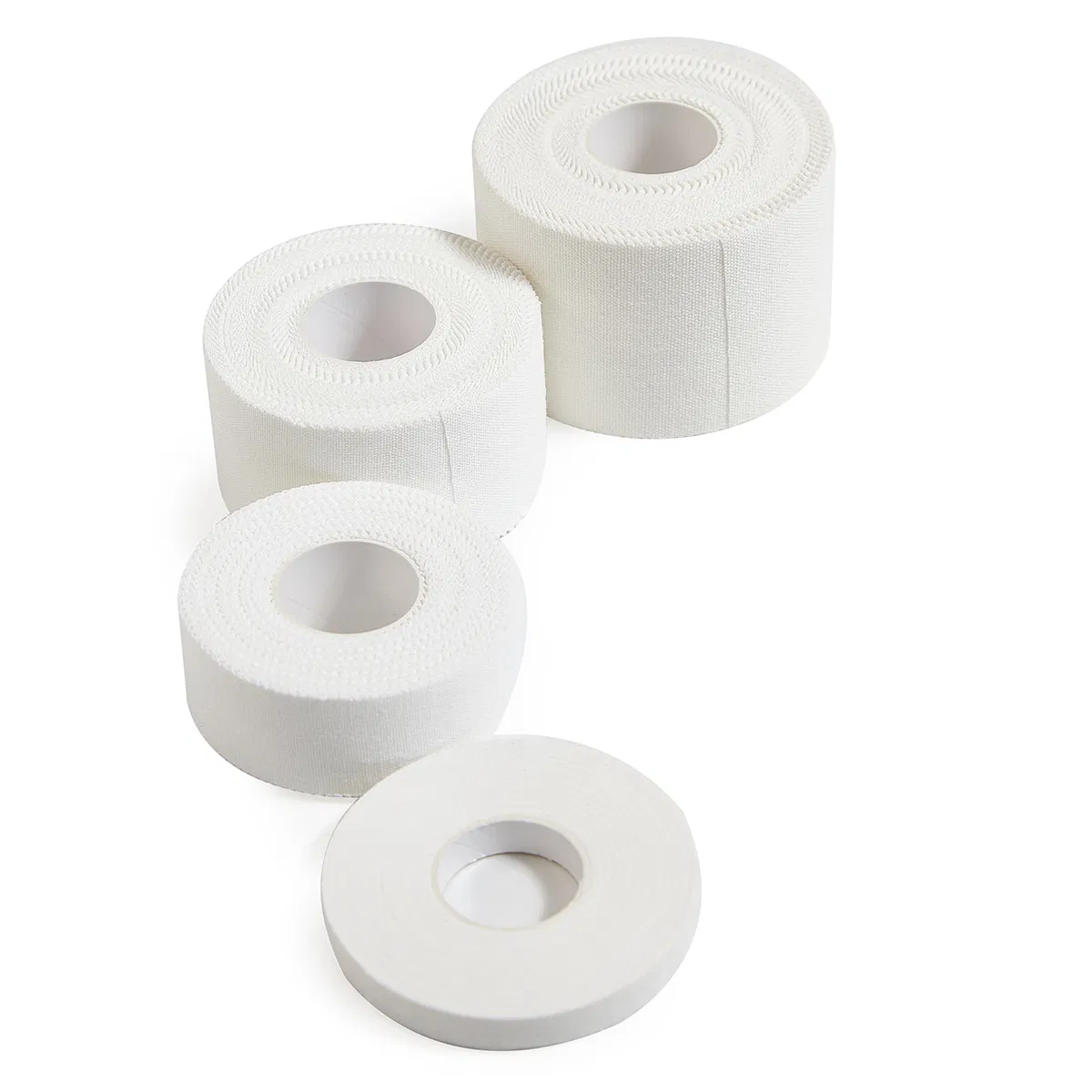 White, Easy Tear Sports Tape for Ankle, Latex-Free Adhesive, Strong Support, Athletic Training Tape Roll