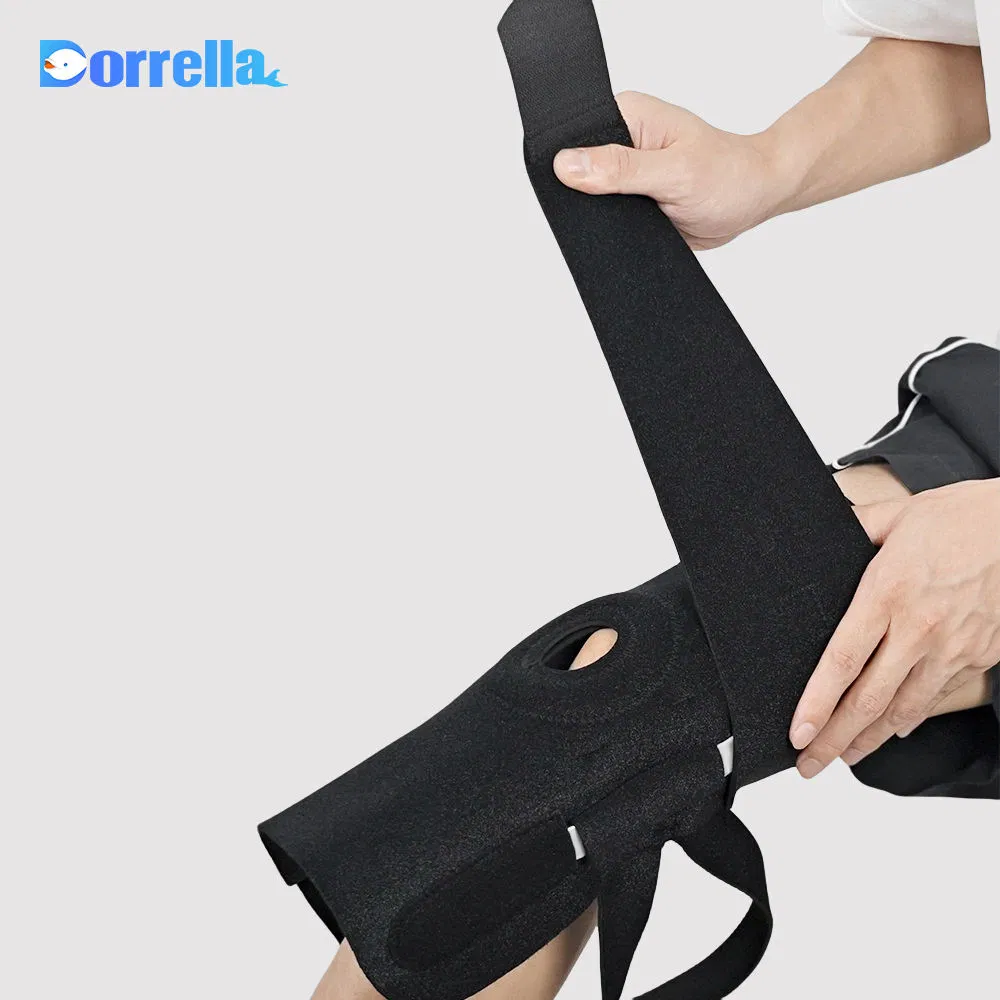 Custom Logo Knee Brace Wraps Compression Breathable Neoprene Running Sports Knee Support Sleeve Belt