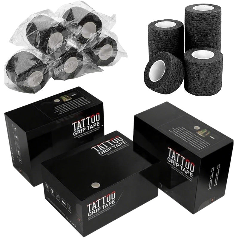 Latex-Free Elastic Self Adhesive Tattoo Grip Cover Wrap Tattoo Grip Tape for Machine Hygiene Pen