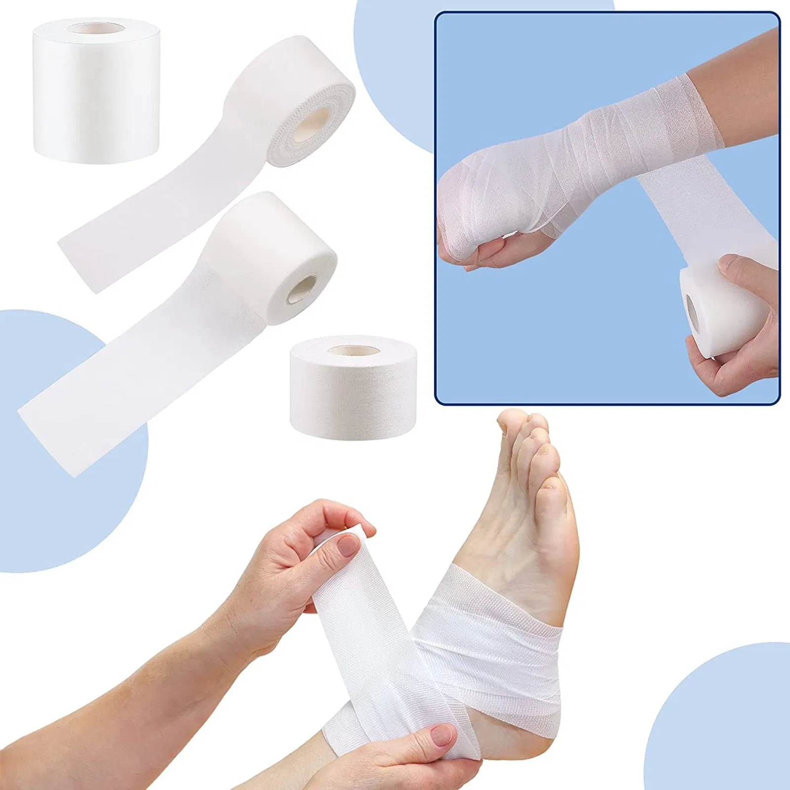 Professional Sports Tape for Joint Support - Sweat-Resistant Athletic Wrap, Elastic Kinesiology Tape for Basketball, Gym &amp; Injury Recovery