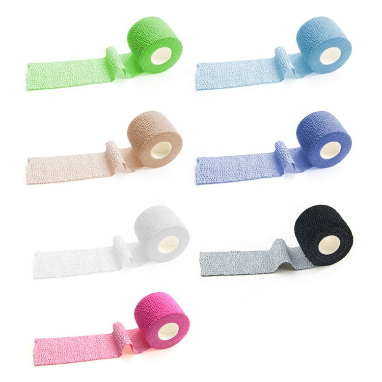 Wholesale Hand-Tearable Weightlifting Thumb Tape Elastic Adhesive Bandage Hook Grip Tape for Wrist Ankle Support