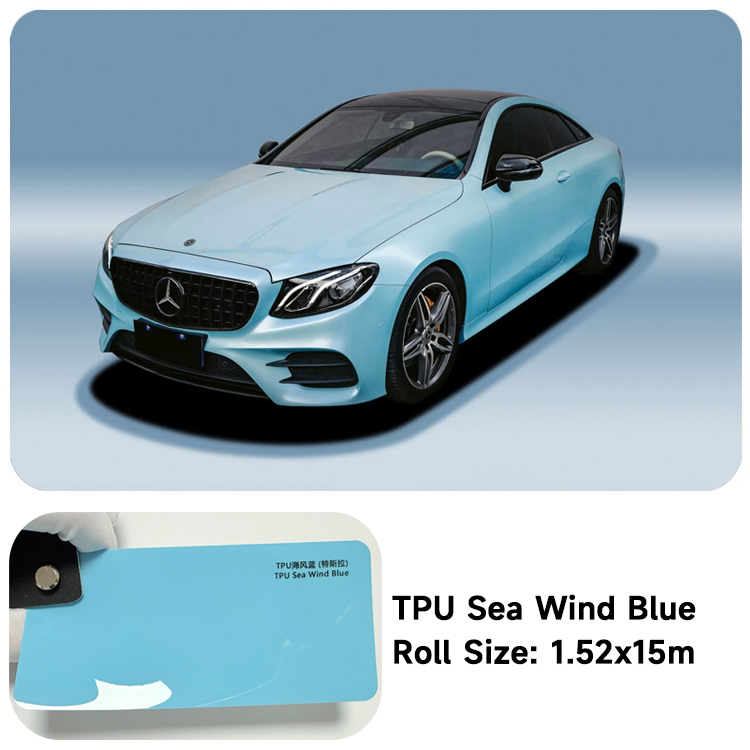Discount Sales Color Ppf TPU Blue High Quality 6 Years Warranty Vinyl Wrap Car Self Adhesive