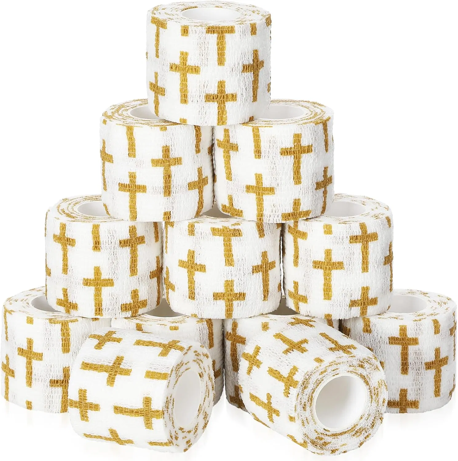 Custom Printed Non Woven Cohesive Elastic Bandage for Wrist, Ankle, Baseball Football