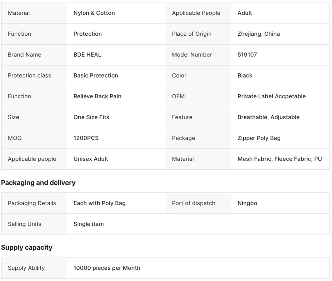Back Brace Support Belt 2