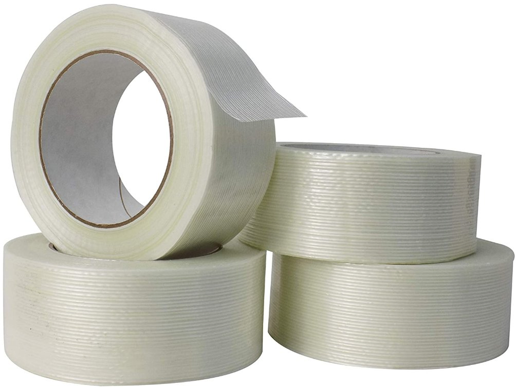 Reinforced Filament Packing Tape Transparen Strapping Fiberglass Fiber Tapes for Shipping and Heavy Duty Packing