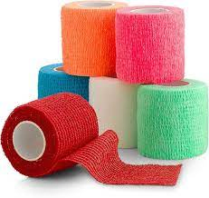 Self Adhesive Bandage Wrap with Assorted Colors, Cohesive Bandage Wrap, Elastic Bandage