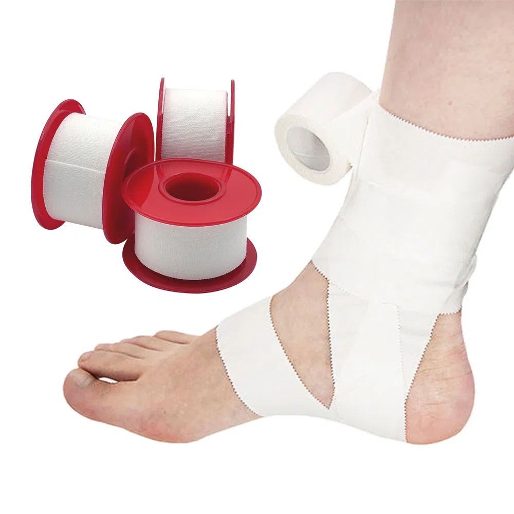 OEM Custom White Zinc Oxide Sports Tape with Zigzag Edges