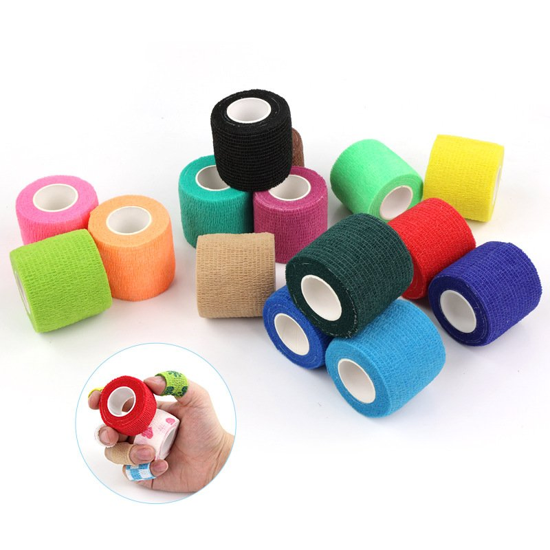 Non Woven Adhesive Colored Vet Wrap Pet Care Sports Elastic Cohesive Bandage OEM Wholesale Waterproof Kinesiology