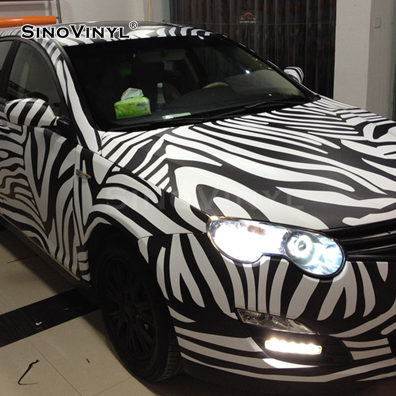 Wholesale Factory Air Bubble Free Self Adhesive Animal Pattern Car Wrap