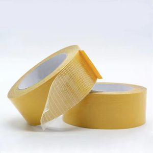 Strong Adhesive Double Sided Fiberglass Reinforced Filament Strapping Tape for Heavy Duty