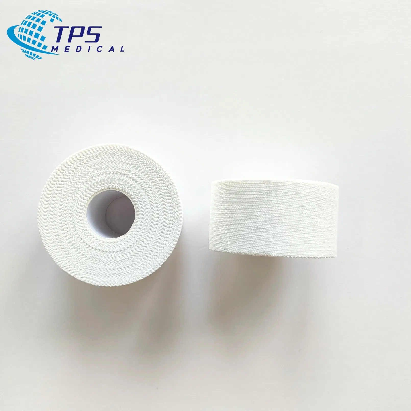 TPS High Breathable Waterproof White Cotton Rigid Athletic Sports Strapping Tape