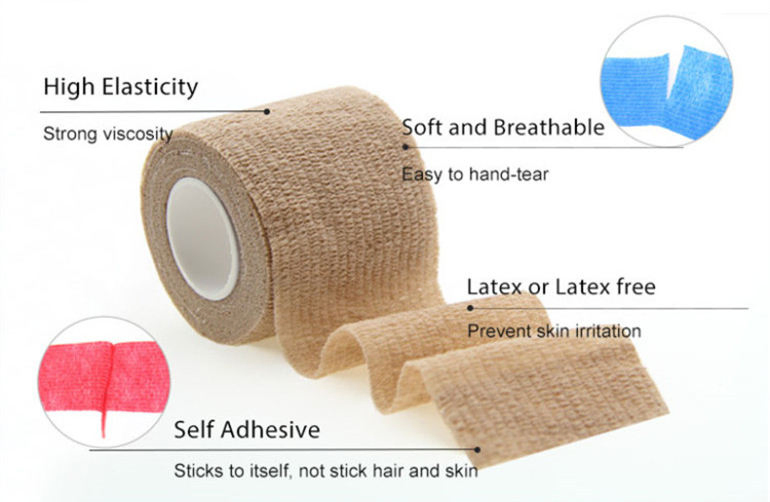Colorful Sport Self Adhesive Elastic Bandage Wrap Tape 4.5m Elastoplast for Knee Support Pads Finger Ankle Palm Shoulder